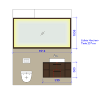 Visualisierung Gästebad