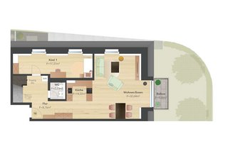 Grundriss WE 18 2.OG