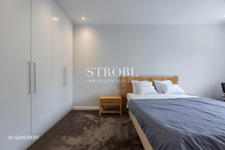 Schlafzimmer mit Einbauschränken