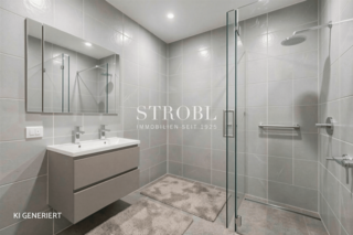 Badezimmer renoviert - KI Staging