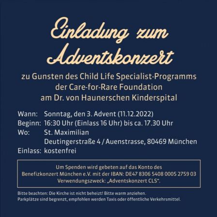 Einladung zum Adventskonzert am 11.12.2022
